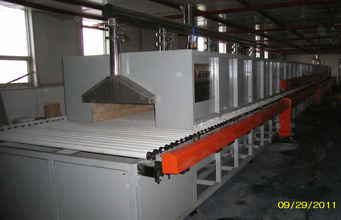 產(chǎn)品用途：特種陶瓷電熱輥道窯，規(guī)格：1.2米×32米電加熱